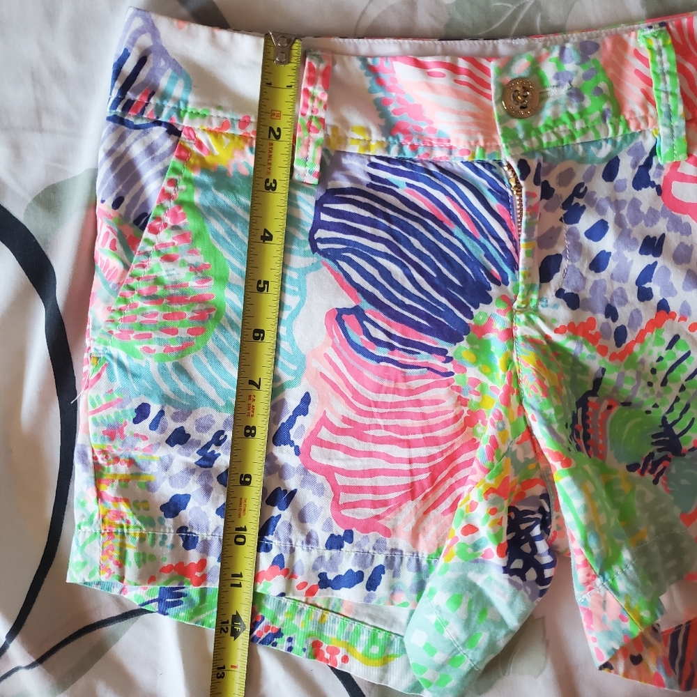 Lilly Pulitzer The Callahan low rise Shorts Roar of the seas size 0 Preppy Beach - Picture 11 of 11